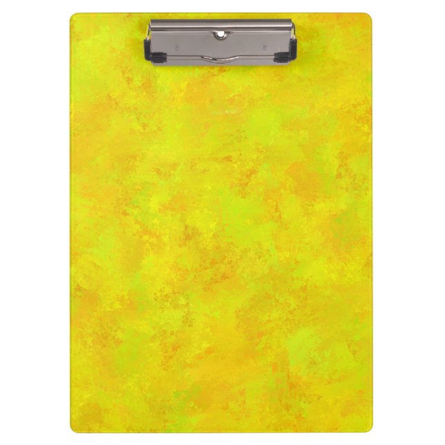 Yellow Orange Green Abstract Pattern Clipboard (Front)