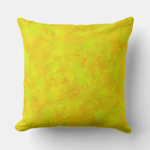 Yellow Orange Green Abstract Pattern Cushion