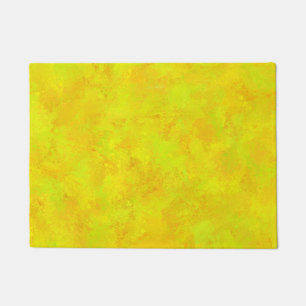 Yellow Orange Green Abstract Pattern Doormat
