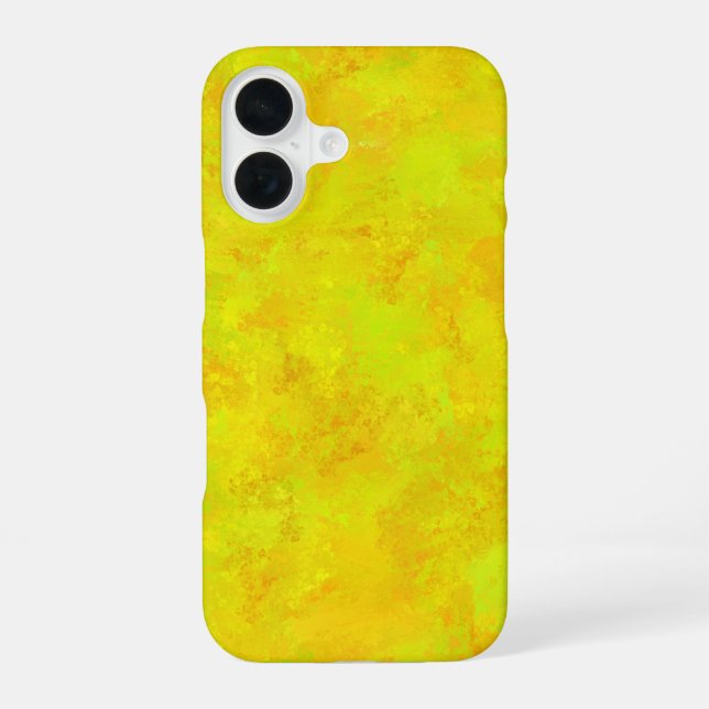 Yellow Orange Green Abstract Pattern iPhone 16 Case (Back)