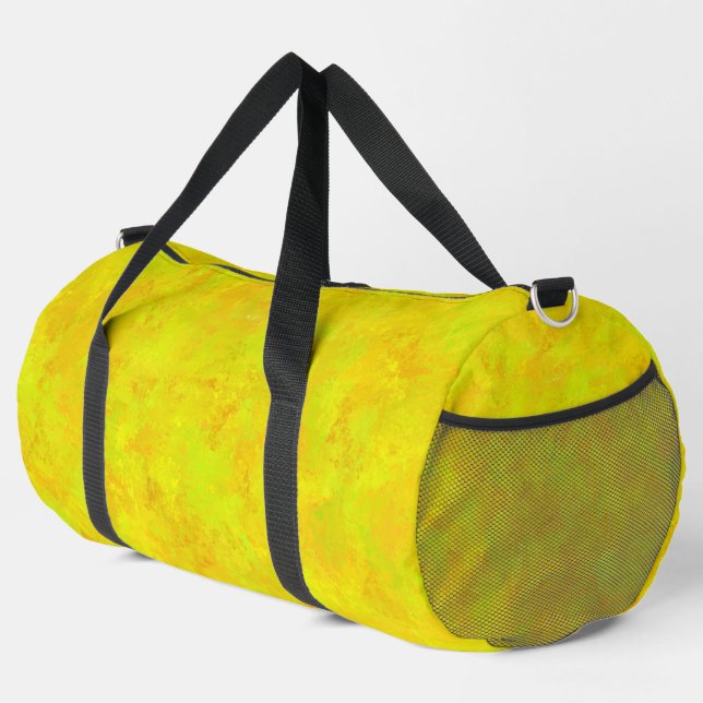 Yellow Orange Green Abstract Pattern La Duffel Bag (Right Corner)