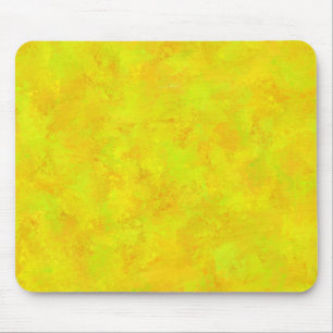 Yellow Orange Green Abstract Pattern Mouse Pad