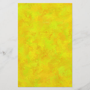 Yellow Orange Green Abstract Pattern Stationery