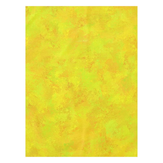 Yellow Orange Green Abstract Pattern Tablecloth (Front)