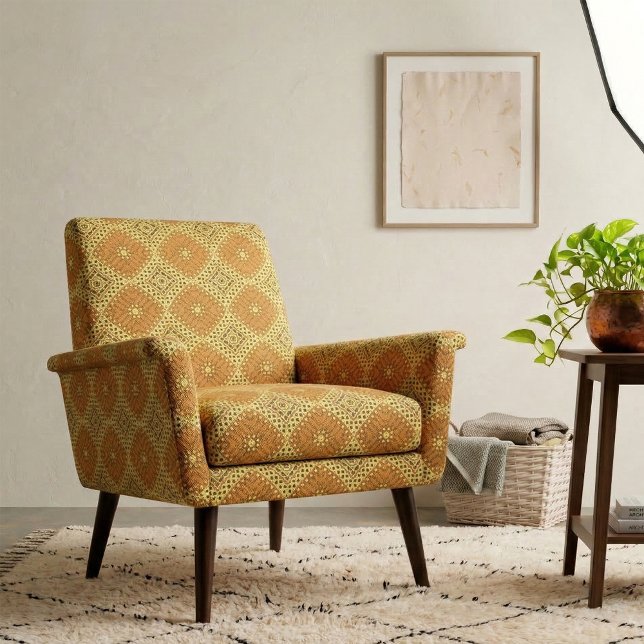 Yellow & Orange Mosaic Geometric Pattern Fabric (Creator Uploaded)