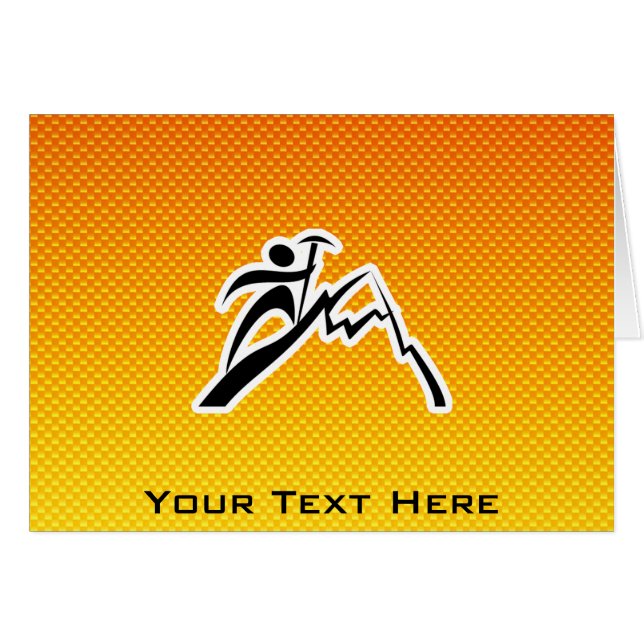 Yellow Orange Mountain Climbing (Front Horizontal)