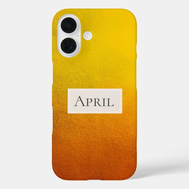 Yellow & Orange Ombre Case-Mate iPhone Case (Back)