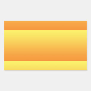 Yellow & Orange Ombre Rectangular Sticker