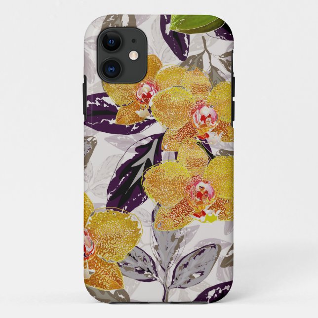 Yellow orange orchids.  Case-Mate iPhone case (Back)