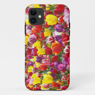Yellow Orange Red Purple Tulips iPhone 5 cases