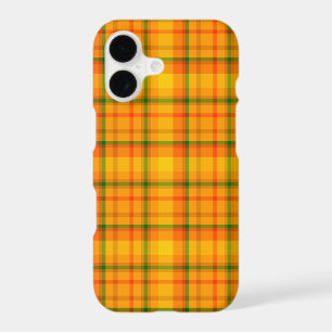 Yellow Orange Retro Gingham Plaid
