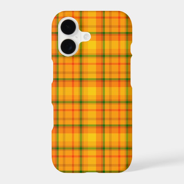 Yellow Orange Retro Gingham Plaid (Back)