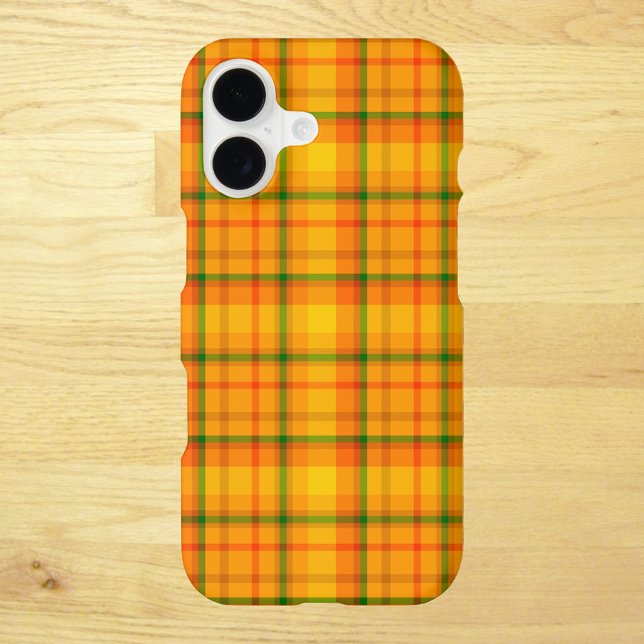 Yellow Orange Retro Gingham Plaid (Creator Uploaded)