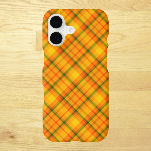 Yellow Orange Retro Gingham Plaid (Creator Uploaded)