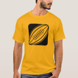 Yellow Orange Rugby T-Shirt<br><div class="desc">You will love this sleek yellow / orange rugby football player league union ball players design. Great for gifts! Available on tee shirts, smart phone cases, mousepads, keychains, posters, cards, electronic covers, computer laptop / notebook sleeves, caps, mugs, and more! Visit our site for a custom gift case for Samsung...</div>