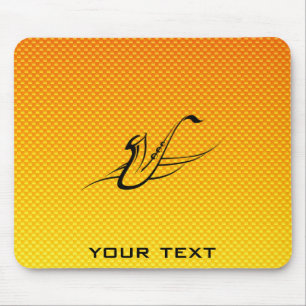 Yellow Orange Saxophone Mouse Pad