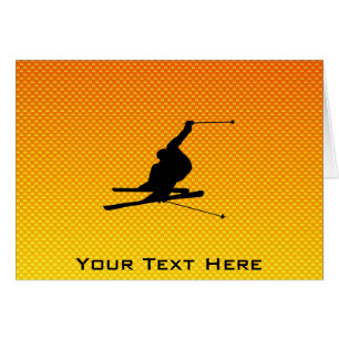 Yellow Orange Snow Skiing