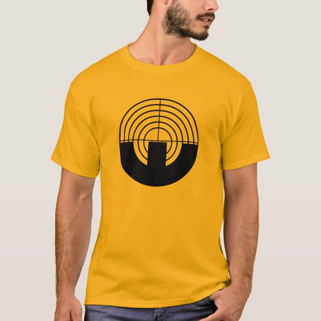 Yellow Orange Sport Shooting T-Shirt (Front)