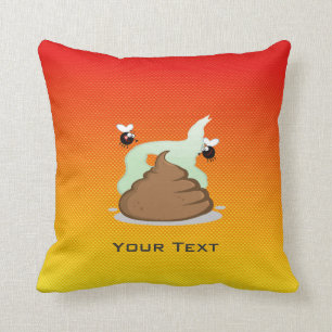 Yellow Orange Stinky Poo Cushion