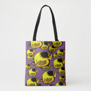 Yellow & Orange Sunfish Tote Bag