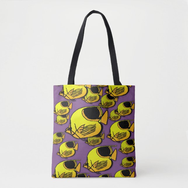 Yellow & Orange Sunfish Tote Bag (Front)