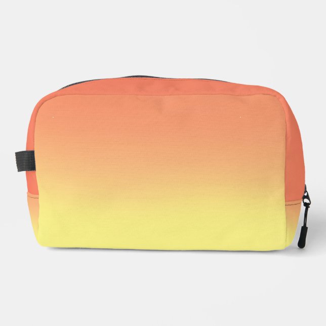 Yellow Orange sunset ombre  Dopp Kit (Front)
