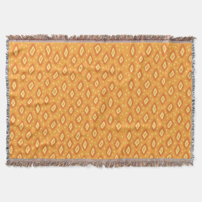 Yellow & Orange Throw Blanket (Front)