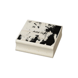 Yellow orange watercolor add text abstract paintin rubber stamp
