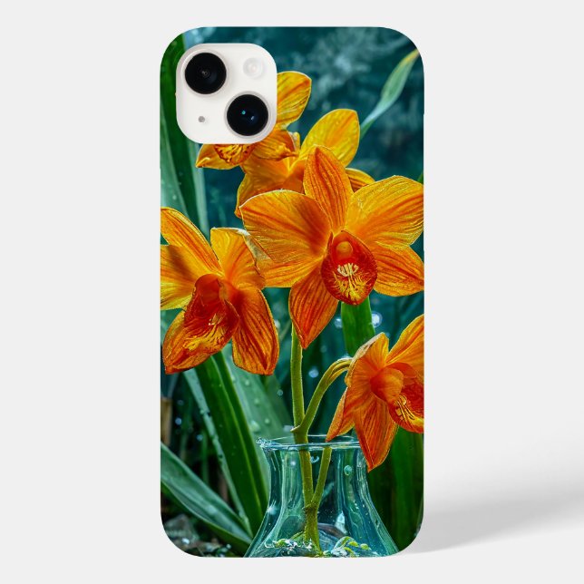 Yellow orchid flower Case-Mate iPhone case (Back)