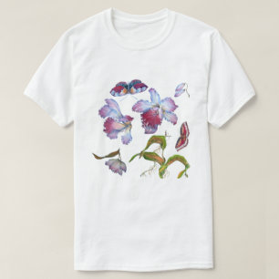 Yellow Orchid Flower Essential Design T-Shirt