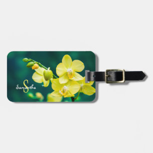 Yellow Orchid Luggage tag