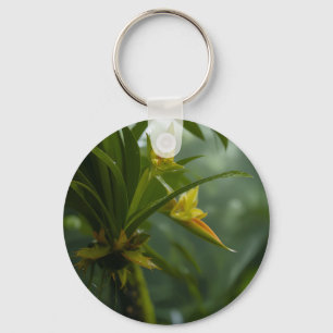 Yellow Orchid Rainforest Key Ring