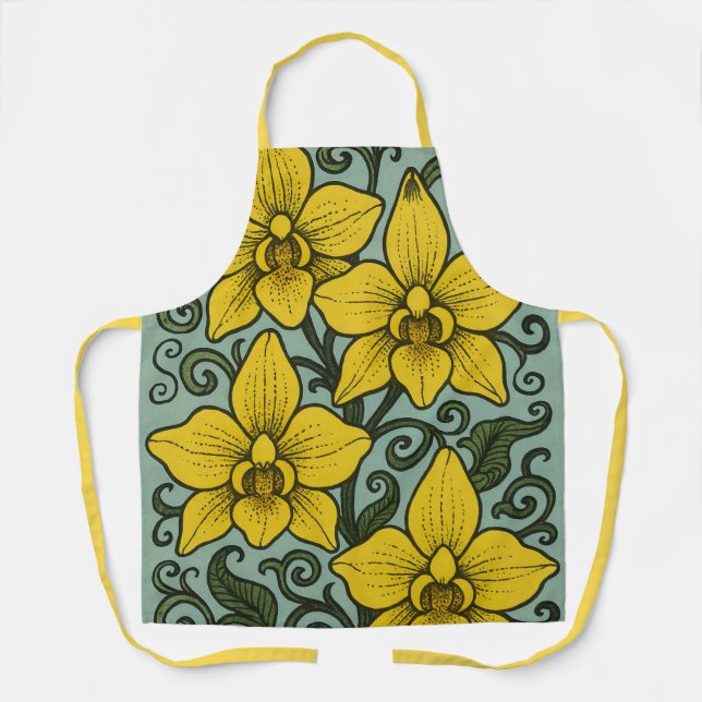 Yellow Orchids                                     Apron (Front)
