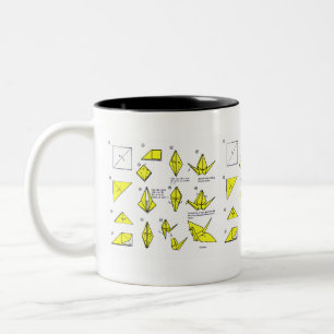 Yellow Origami Mug