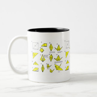 Yellow Origami Mug