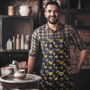 Yellow Owls Apron