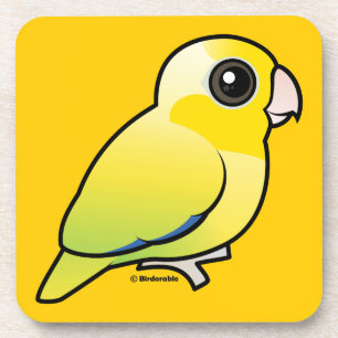 Yellow Pacific Parrotlet Coaster