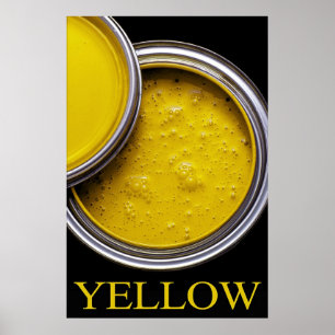 Yellow paint poster