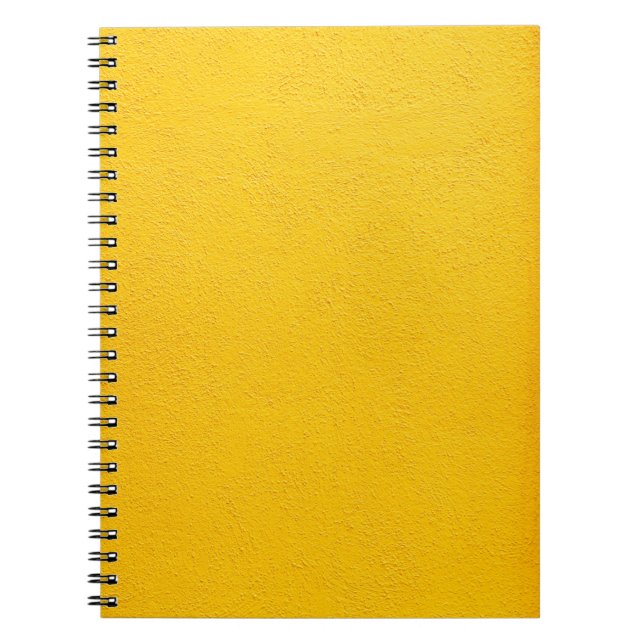 Yellow painted wall notebook (Front)