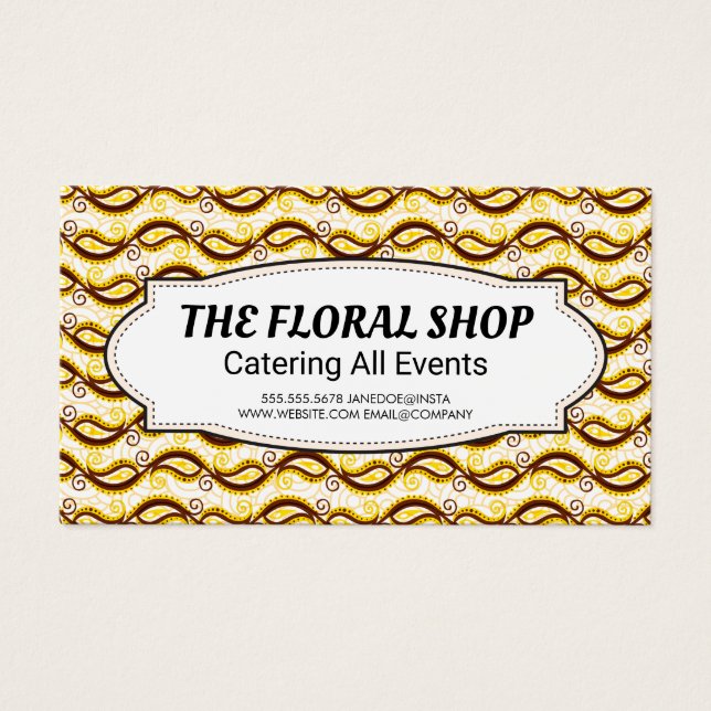 Yellow Paisley Pattern (Front)