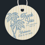 Yellow Palm Springs Pastel Beach Bridal Shower Favour Tags<br><div class="desc">Meet me in the palms! Our Palm Springs Party Collection is a dreamy blend of vintage beach cabana charm and pastel perfection. Featuring soft stripes, breezy palm trees, and a touch of retro glam, this collection brings the magic of a sun-soaked getaway to your celebration. Whether you're hosting a bachelorette...</div>