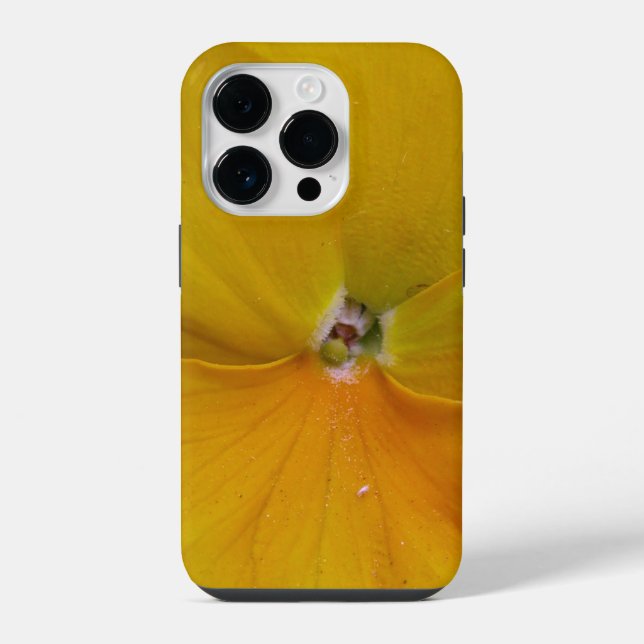 Yellow Pansy iPhone Case (Back)