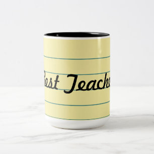 Yellow Paper Two-Tone Coffee Mug