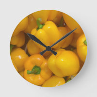 Yellow paprika vegetable pattern
