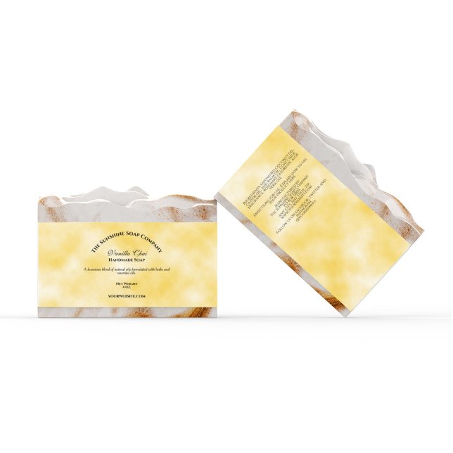 Yellow Parchment Paper Style Soap Band / Label (Creator Uploaded)