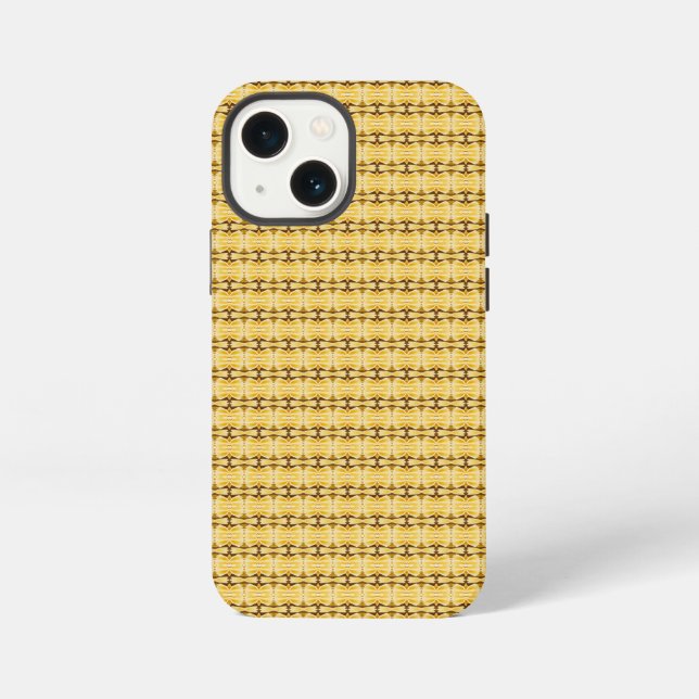 Yellow pasta pattern iPhone case (Back)
