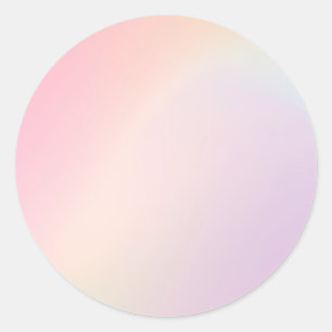 Yellow Pastel Custom Trendy Classic Round Sticker