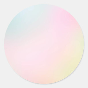 Yellow Pastel Custom Trendy Classic Round Sticker