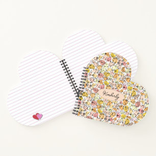 yellow pastel woman notebook