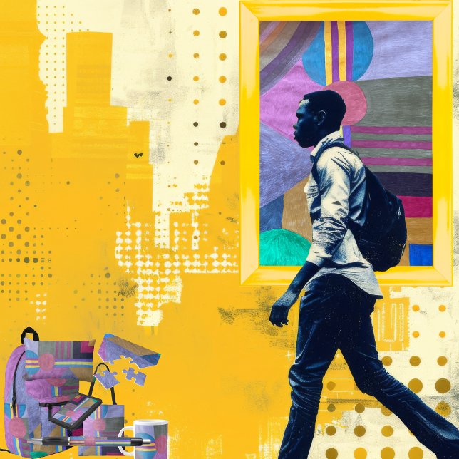 "Yellow Pathway" Planner (Get the full “Yellow Pathway” collection at: https://bit.ly/SmartArtIIZazzle. )